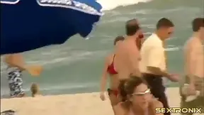 Natural Tits at Topless Beach Caught Candidly by Amateur Cameraman