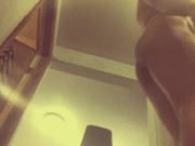 Oiled Up Hairy Beefy Muscle Stud Flexing