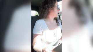 Crazy Sexy Milf Ejaculates Rough inside McDonald's Drive Thru with Lovense