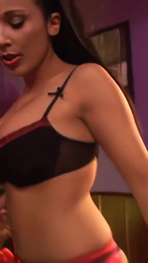 Captivating moment from "Beautiful young dancing teacher shows her new moves to a horny man"