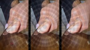 Imaging rubbing her soft pretty feet until she moans