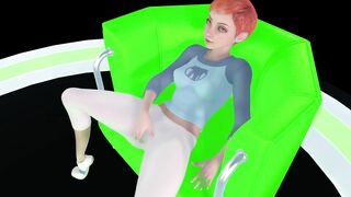 Gwen Tennyson from Ben 10 Rubbing her Clit