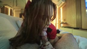 Barely-legal girlfriend woken up for hard doggystyle fucking