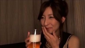 Hot Japanese MILF gets fucked and creampie