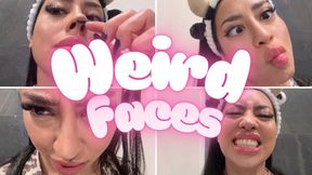Giantess Weird Faces Post Makeup: Glossy Lips and Teeth POV