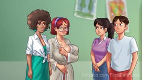 Summertime Saga XXX Gameplay - Art Class with HUGE Tit Squeezing