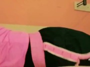 Sexy in pink Striptease and Masterbation