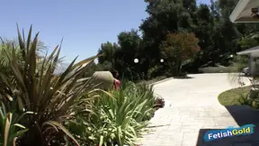 Curvy Asian babe gets big black cock in her mouth and snatch