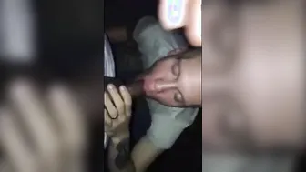 Twink Gives Interracial Blow cum Facial