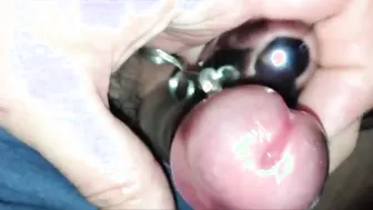 Solo Male Close-Up Orgasm with Sex Toy and Slow-Mo Finish
