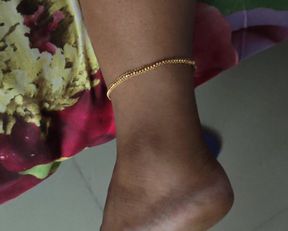 Beautiful thickass, house wife watching mobile on bed