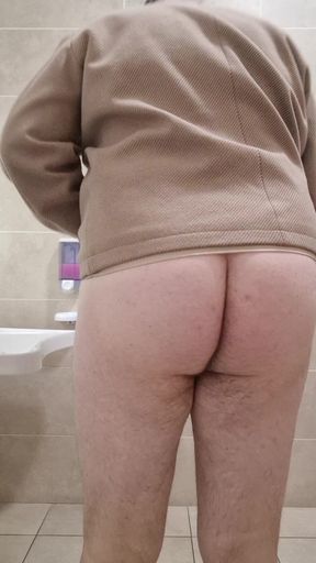 All Naked in Pubblic Bathroom