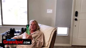 Cutie Aften Opal Bribes Her StepGrandpa With Tight Teen Pussy & Changes His Bad Habits New