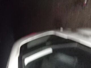 Black Bang Outside The Car On A Road Voyage