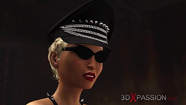 Hardcore dickgirl bangs hard a sexy Harley Quinn in the basement