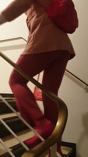 just walking the stairs