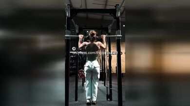 18yo Post-Workout Train: Pussy & Ass Double Creampie IG