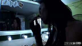 PinkOShemales Big tits shemale enjoys fucking a guy