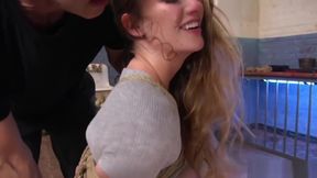 Tied tits trainee fucked and cummed