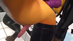 VR Furry Gloryhole ravaged by hungry fox femboy