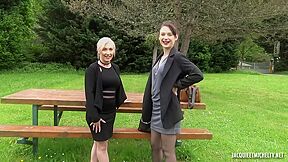 Louane & Alice Drake - Louane And Alice, A Rolling Orgy! - Blonde Alice