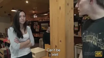 Blonde teen gets drilled in a bowling alley by a stranger