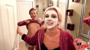Blonde Vixen Seduces in a Fiery Latina Audition
