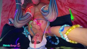 kute khloe kapri dicked in rave bunny getup!