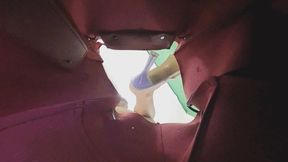 3DVR180 LELE POV tramples the dwarf in the bag