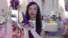 Bunny Femboy Maid Gapes Her Tight Booty with Monster Toy!!