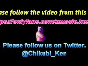 【HENTAI JAPANESE MUSCLE KEN】敏感乳首でビンビン乳首イキ!?