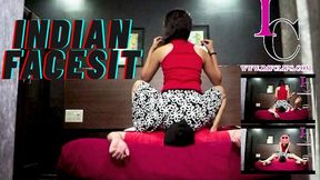 Full Weight Face Sitting In Sexy Short Frock