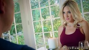 Bosses friend'_ partner'_s stepdaughter dominated xxx Romantic Stepfamily Dinner