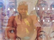 Self love Egypt themed bbc jo anal beads vibrator black guy jock balls cock cum creampie