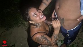 Dogging Na Praia Com a Blogueirinha Meduzza de Salvador Bahia