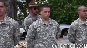 Soldier gets fucked in the asshole by another big dick soldi