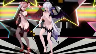 【MMD】Succubus Haku & Tet [Number Nine]【60fps】【R-18】