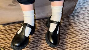 Mary Jane shoes and white ankle socks
