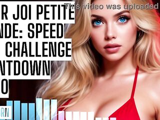 ASMR JOI Petite Golden-haired: Speed Cum Challenge Countdown Audio Porn HFO