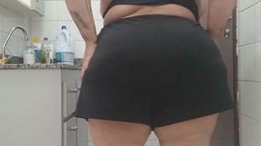 Bbw in fart in the bathroom and bedroom