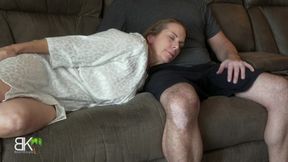 Mommy and Stepson Share a Couch! Aitsf230407