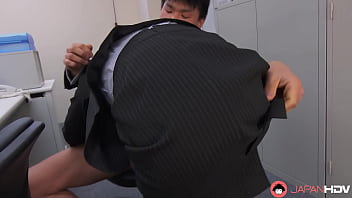 Japanese office lady Haruka Miura had oral sex in office uncensored