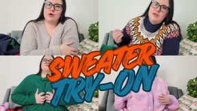 Sweater Fetish Try On