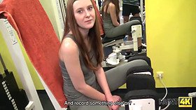 Linda Sweet gets paid to help a lucky 18-year-old get into the gym!