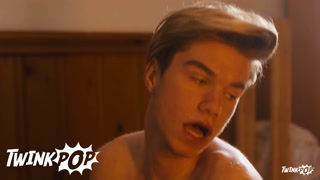 TWINKPOP - Jordan Lake Sucks Maverick Sun Under A Blanket And Finally They Fuck Doggystyle