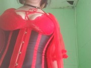 Goth Valentine lingerie tease - check out the full video on onlyfans! Hellohugetits