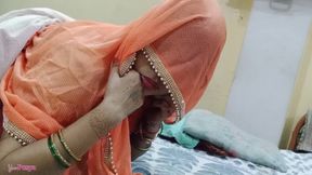 Very hotness Indian Bride cheat, Hot Stepson wife puspa saree sex make father in law hard missionary dogging style chudai video