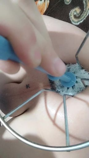 Toilet brush in the ass#Marionette90