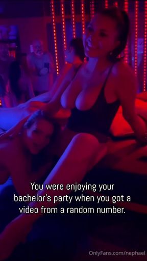 Cheating wife enjoys group sex at nightclub orgy