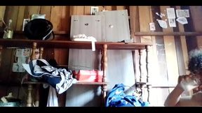 Curtindo uma buchada de bode para uns churrasco que se fez leite.